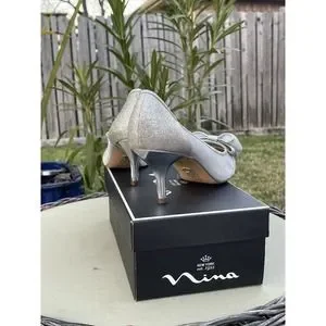 Nina Shoes New With Box Nina Bianca White Diamond Shoes Size 8 Poshmark